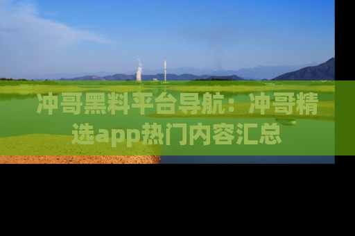 冲哥黑料平台导航：冲哥精选app热门内容汇总