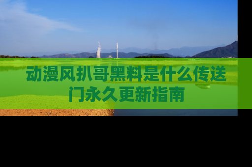 动漫风扒哥黑料是什么传送门永久更新指南