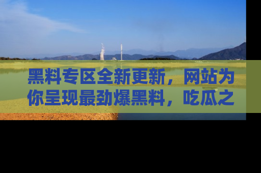 黑料专区全新更新,网站为你呈现最劲爆黑料,吃瓜之旅从这里开始!