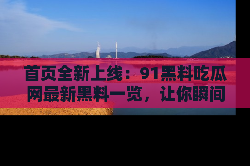 首页全新上线：91黑料吃瓜网最新黑料一览，让你瞬间掌握