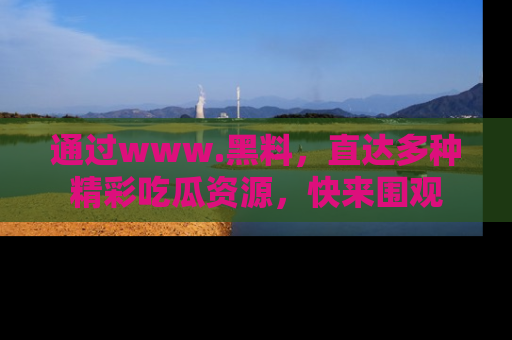 通过www.黑料,直达多种精彩吃瓜资源,快来围观