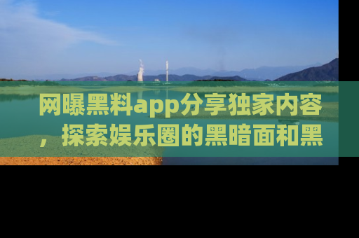 网曝黑料app分享独家内容,探索娱乐圈的黑暗面和黑料