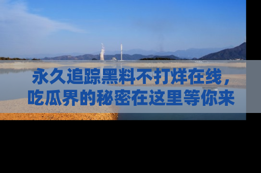 永久追踪黑料不打烊在线,吃瓜界的秘密在这里等你来发现!