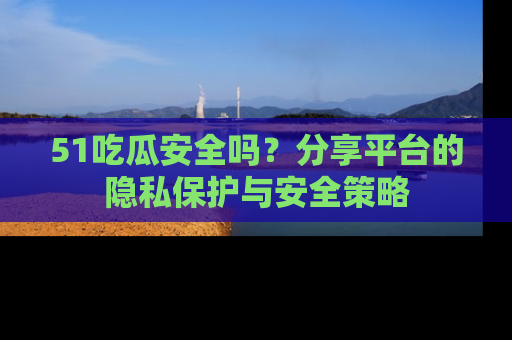 51吃瓜安全吗?分享平台的隐私保护与安全策略